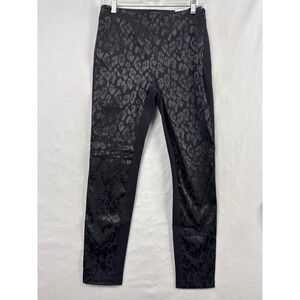 White House Black Market The Skinny Pants Size 2 Black NWT Leopard Animal Print